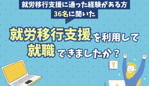 就労移行支援を利用して就職できましたか？【実際の利用者にアンケート】